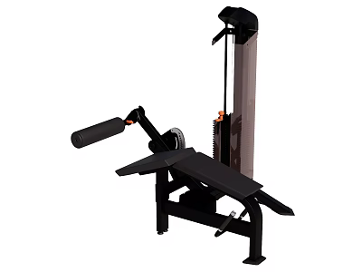 Fitness Equipment For Leg Exercise With Adjustable Bench And Resistance System 3d model