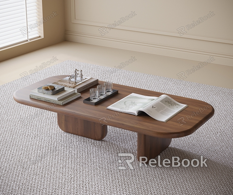 Modern coffee table model