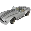 White Convertible Sports Car With Black Racing Stripes And Large Alloy Wheels