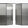 Changhong Glass Double Door Company Office Double Door Door 3d model