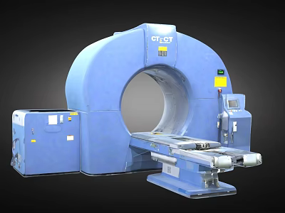 Advanced Blue Medical CT Scanner Equipment For Diagnostic Imaging Procedures 3d model Advanced Blue Medical CT Scanner Equipment For Diagnostic Imaging Procedures 3d model
