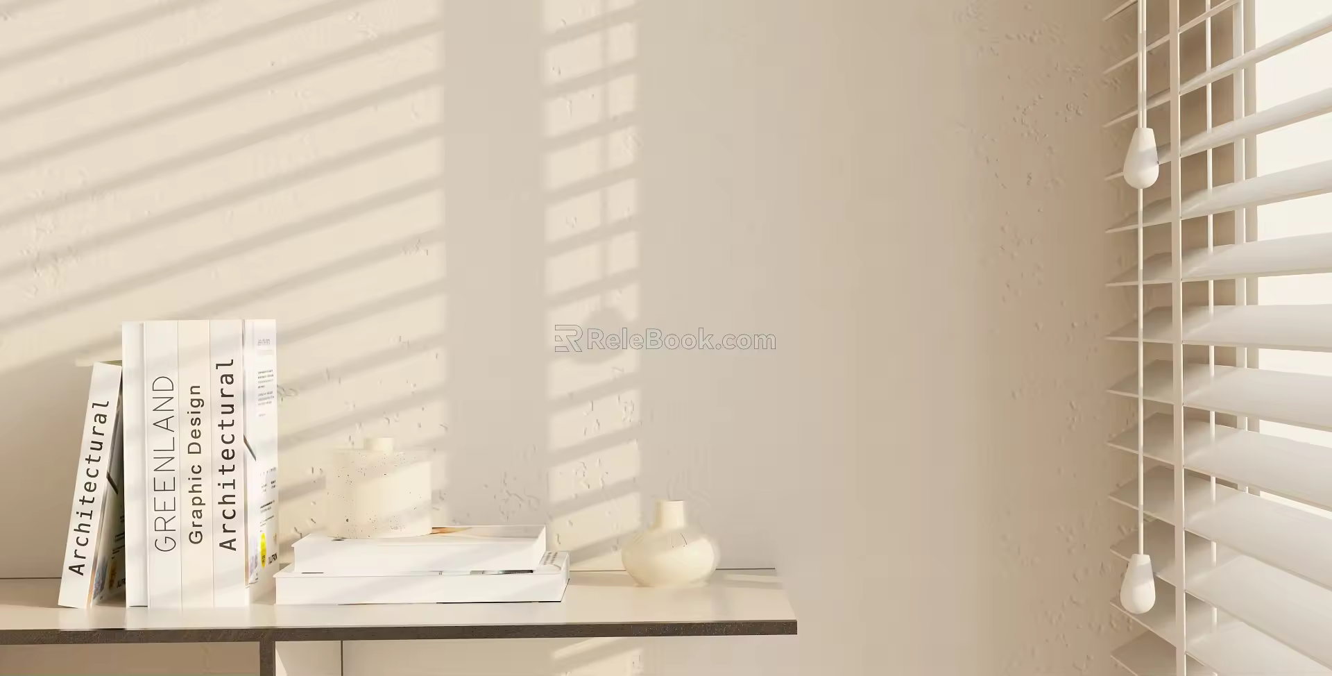 Modern Book Ornaments Combination 3d model