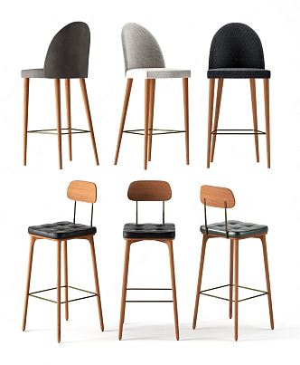 Modern Bar Chair 3d model