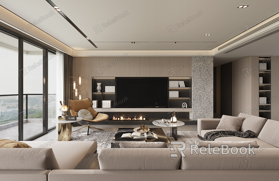 modern living room model