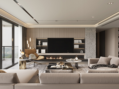 modern living room model