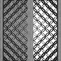 Chinese carved stone window flower 3d model