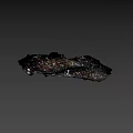 Crab Seafood Found In Marine Area With Garbage And Debris