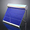 Efficient Solar Water Heater With Blue Vacuum Tubes And Stainless Steel Tank For Daily Use