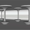 Modern Decorative Column 3d model
