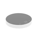 Mophie Circular Wireless Charging Pad With Black Surface And White Base Design Features 3d model