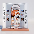 Instagrammable Photo Spot at One Mansion with Transparent Display Circular Structure and Rose Gold Base