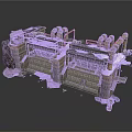 Abandoned Industrial Building With Snow Covered Roof Damaged Stone Walls And Metal Pipes