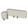 Modern sofa stool sofa stool combination 3d model