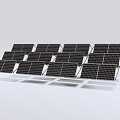 Photovoltaic panel combination 3d model