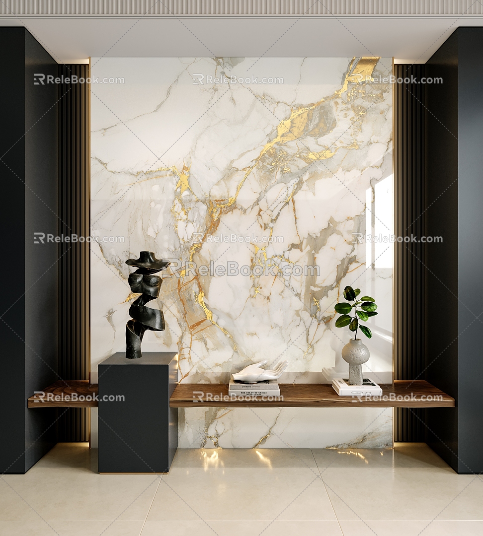 Transparent Stone Luminous Marble Background Wall Marble Background Board Transparent Marble Luxury Stone Background Wall Rock Board Porch Background Decorations 3d model