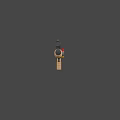 Detailed Shotgun Design With Black Barrel Wooden Grip And Red Component