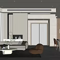 Modern Guest Restaurant Simple Guest Restaurant 3d model
