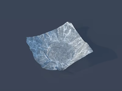 Square Transparent Textured Crystal Decorative Ornament Set For Modern Home Decor 3d model