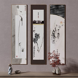 New Chinese Decorative Painting 3d model