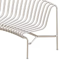Green Two Seater Sofa With Metal Frame Slatted Back And Comfortable Cushion