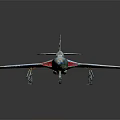 Military Airplane Model with Blue Green Brown Camouflage Cockpit Landing Gear Down and Dark Background