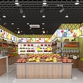 Modern Fruit Shop 3d model