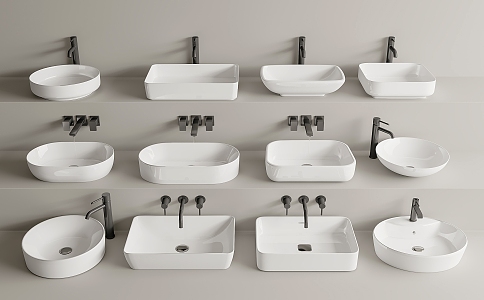 Modern wash basin 3d model