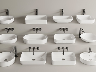 Modern wash basin 3d model