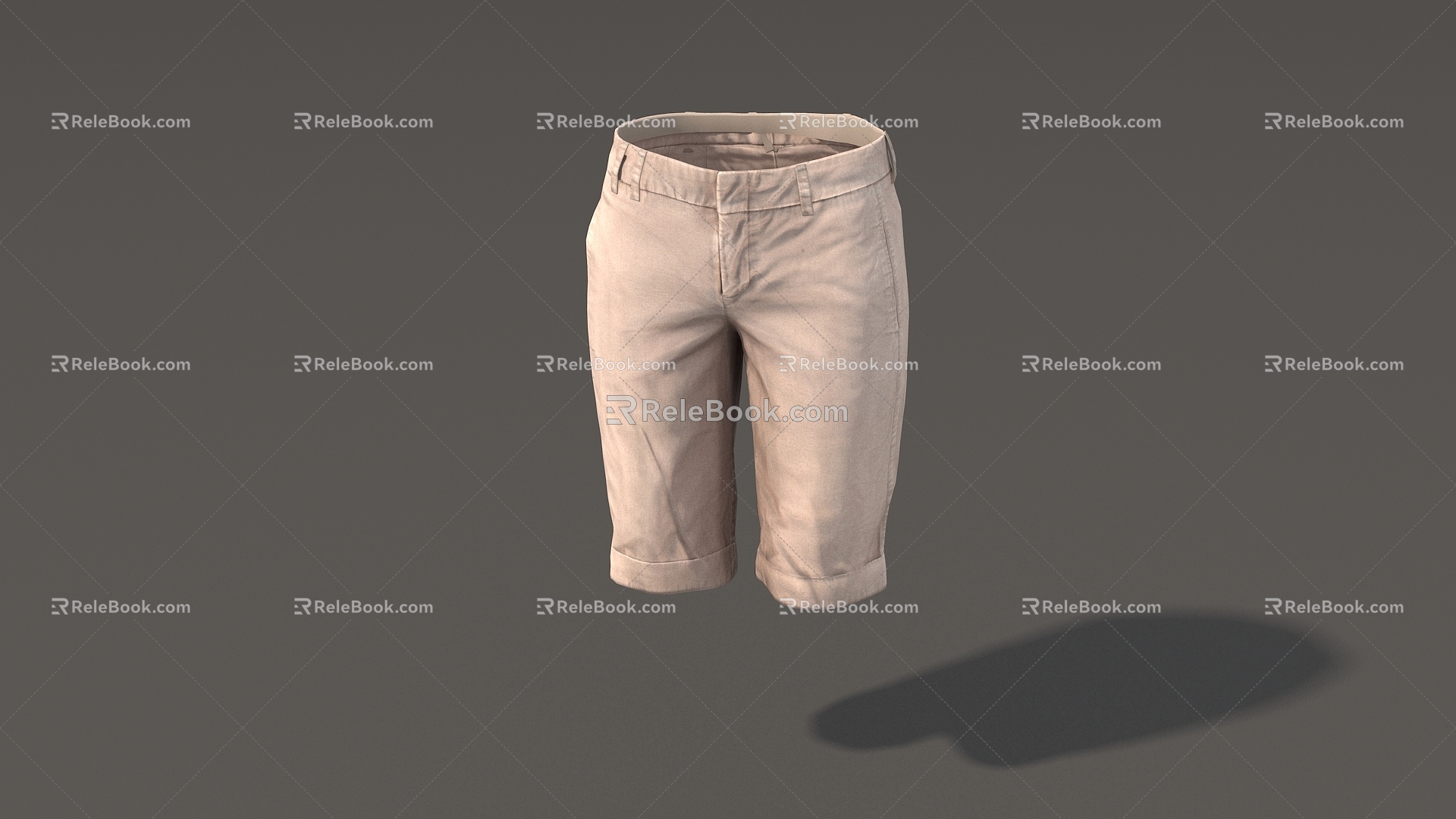 Pants Casual Pants Men's Pants Men's Pants Cropped Pants Shorts Low Face Number Low Model Simple Model Game Sub-era Film and Television Level Super Realistic High Precision 3d model