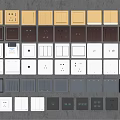 Modern Switch Panels In Various Colors And Assorted Designs For Home Use 3d model