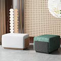 New Chinese Stool Combination 3d model
