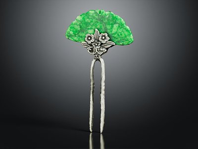 Modern hair pin 3d model