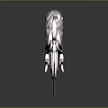 Ornate Dagger Weapon With Twisted Handle Sharp Metal Blade And Shiny Reflection