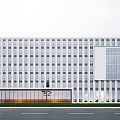 Modern Industrial Factory Building Multi-storey Factory Building Modern Factory Building Square Factory Building Multi-storey Office 3d model