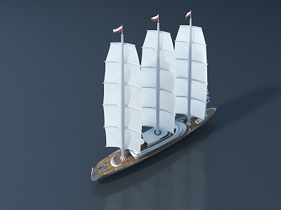 Modern Sailing 3d model