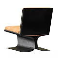 Modern Leisure Chair With Comfortable Beige Upholstery And Sleek Black Metal Frame