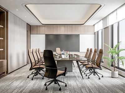 Modern Meeting Room Meeting Room Meeting Table and Chair 3d model