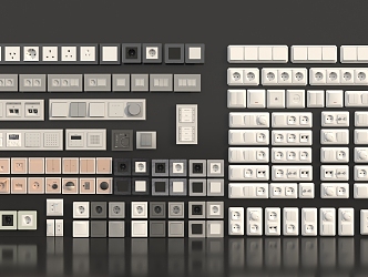 Switch socket hardware 3d model