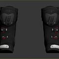 Black Motorcycle Boots With Protective Design Metallic Toe Caps Red Accents And Modern Styling