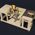 Professional Woodworking Table Saw Power Tool For Precision Cutting On Workbench