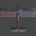 Russian Soviet biplane 3d model