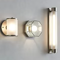 Modern Wall Lamps With Different Shapes Metal And Glass Soft Lighting