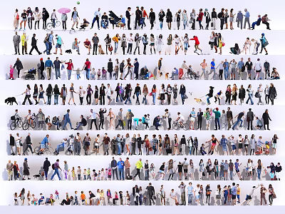 Modern Multiplayer Man Woman 3d model Modern Multiplayer Man Woman 3d model