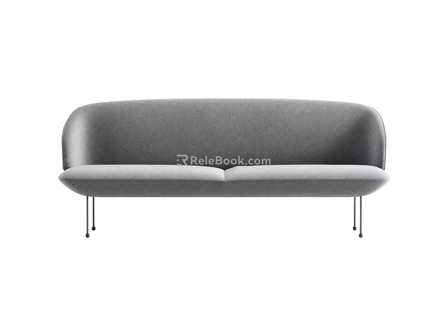 Modern Double Sofa Simple Double Sofa 3d model