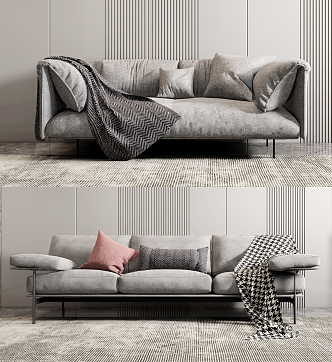 Modern Multiplayer Sofa Combination 3d model