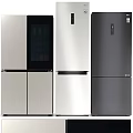 Stylish Modern Kitchen Refrigerators In Silver Stainless Steel And Black Sleek Designs