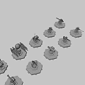 Detailed Chess Pieces Set With Miniature Figures Displayed On Black Background