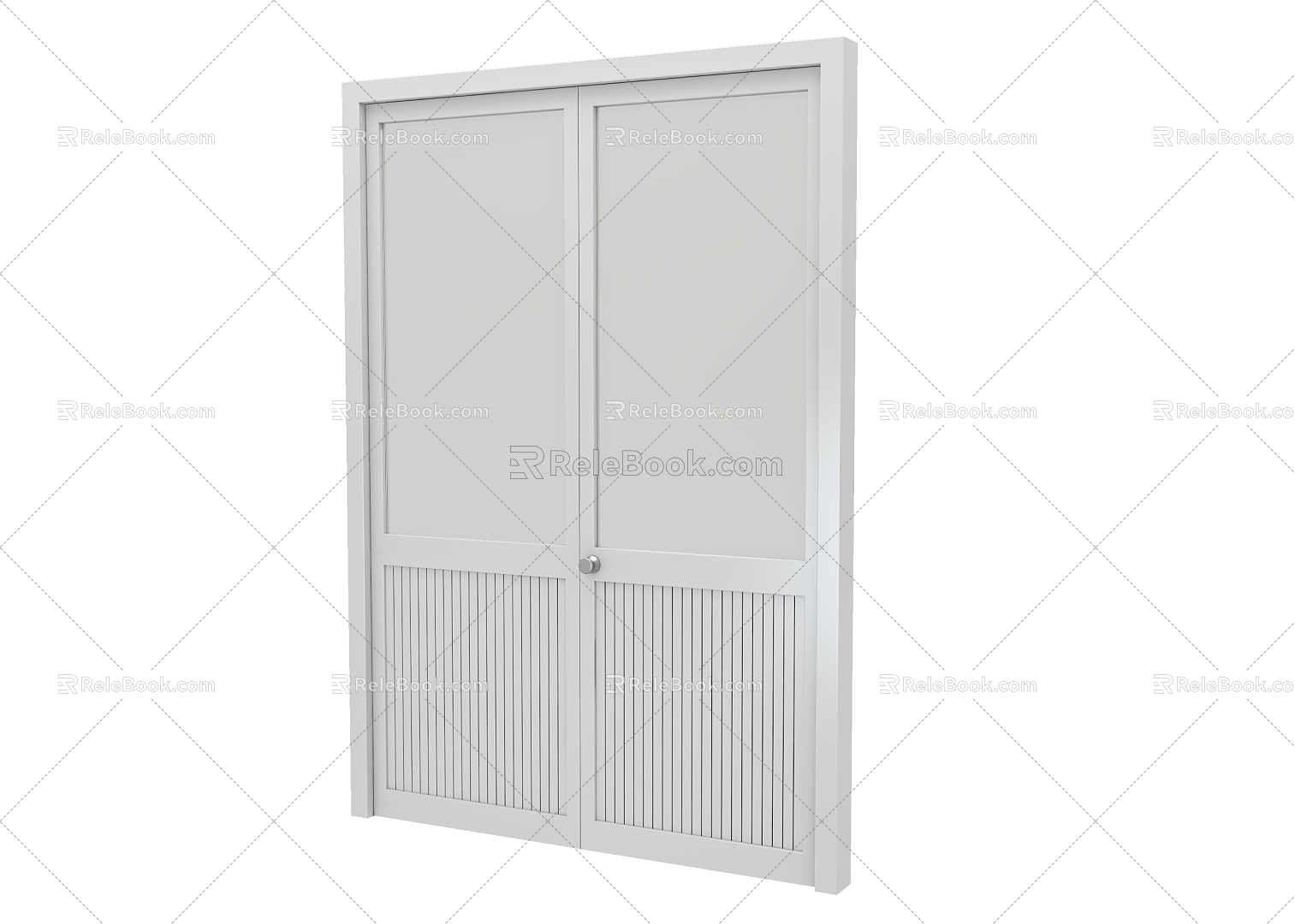 Aluminum alloy door 3d model