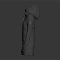 Long Gray Hooded Quilted Puffer Jacket Warm Winter Outerwear Fashion Design