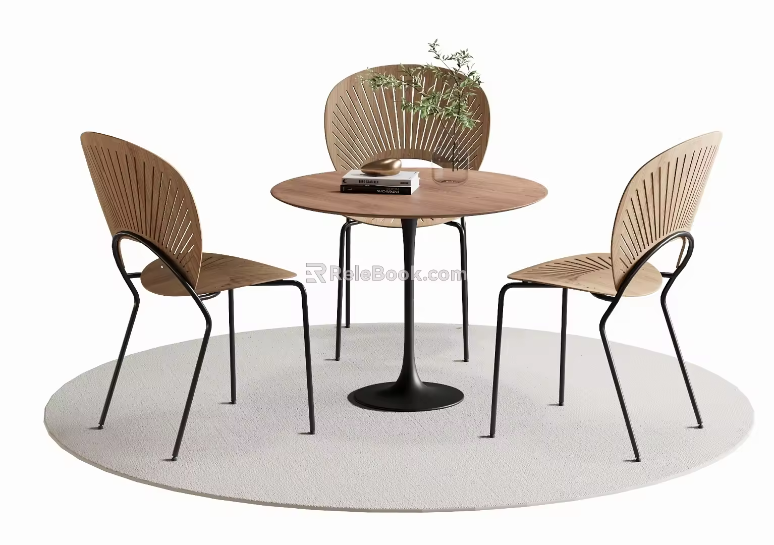 Leisure Table and Chair Negotiation Table and Chair Dining Table and Chair 3d model